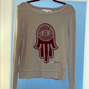 Peace love world I am collection hamsa sweater
